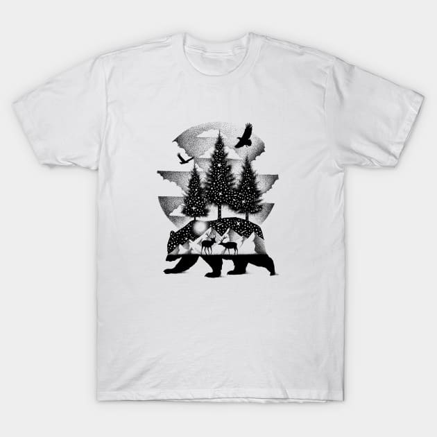 A NIGHT IN ALASKA T-Shirt by thiagobianchini